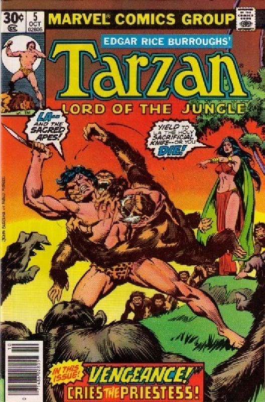 Cover of Tarzan Lord of the Jungle #5. One of 250,000 Vintage American Comics on sale from Krypton!