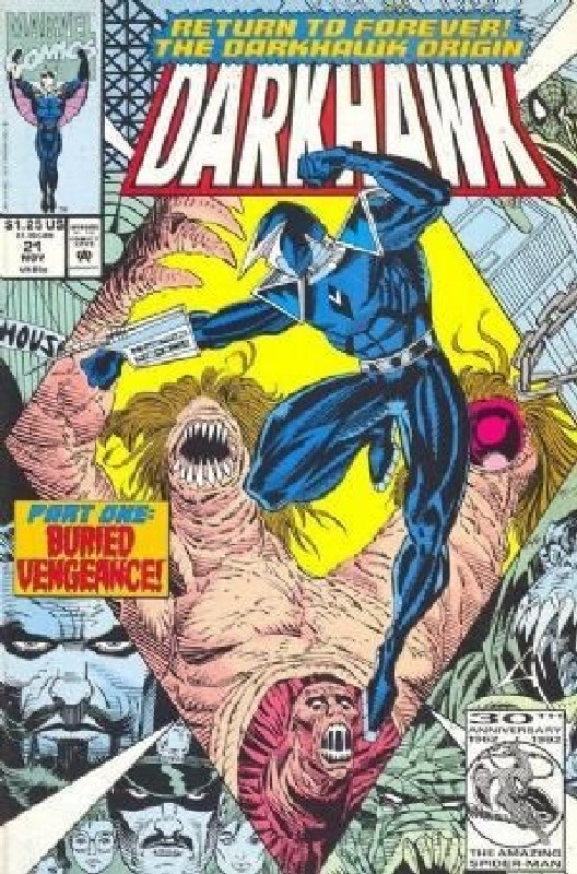 Cover of Darkhawk (Vol 1) #21. One of 250,000 Vintage American Comics on sale from Krypton!