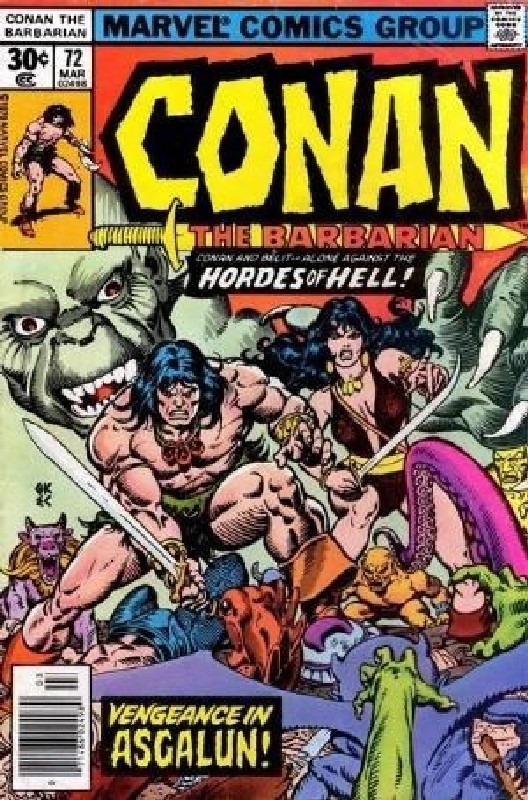Cover of Conan the Barbarian (Vol 1) #72. One of 250,000 Vintage American Comics on sale from Krypton!