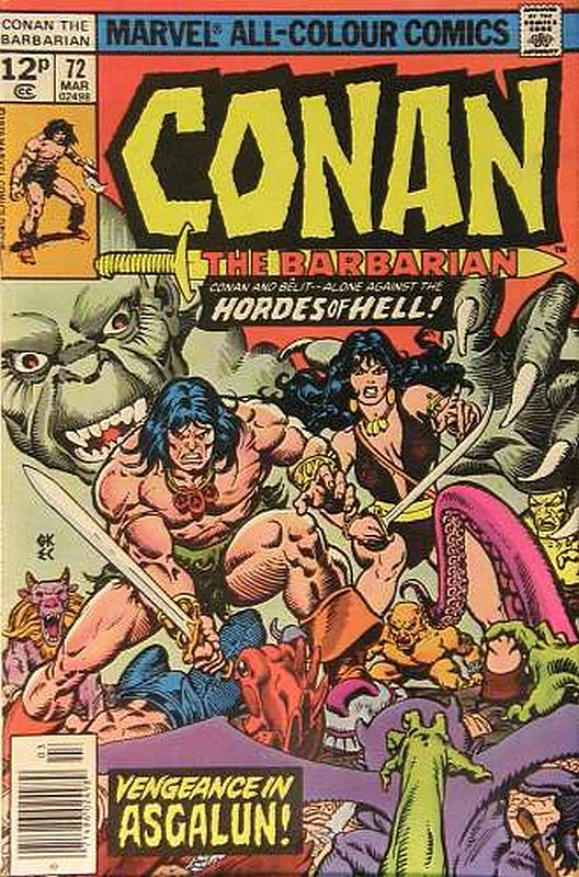 Cover of Conan the Barbarian (Vol 1) #72. One of 250,000 Vintage American Comics on sale from Krypton!