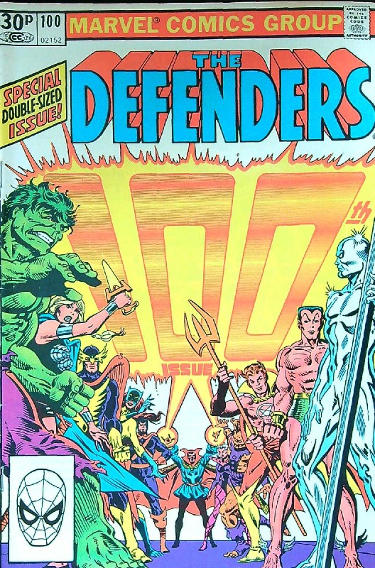Cover of Defenders (Vol 1) #100. One of 250,000 Vintage American Comics on sale from Krypton!