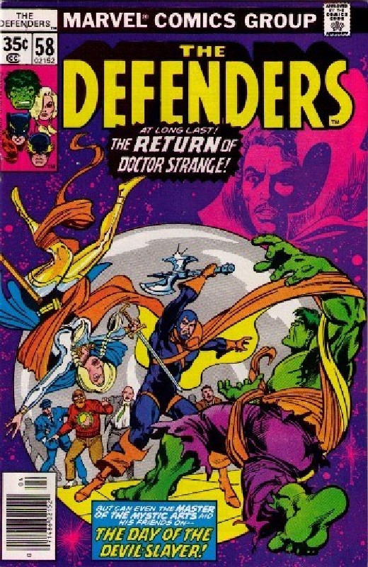 Cover of Defenders (Vol 1) #58. One of 250,000 Vintage American Comics on sale from Krypton!