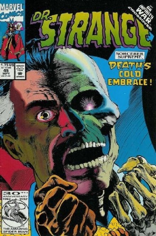 Infinity War Crossover<br> Cover of Doctor Strange (Vol 3) Sorcerer Supreme #45. One of 250,000 Vintage American Comics on sale from Krypton!
