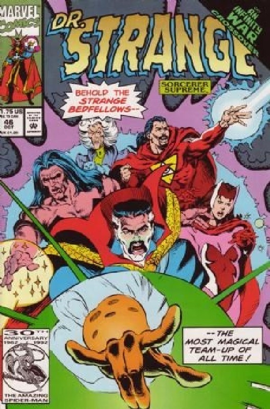 Infinity War Crossover<br> Cover of Doctor Strange (Vol 3) Sorcerer Supreme #46. One of 250,000 Vintage American Comics on sale from Krypton!