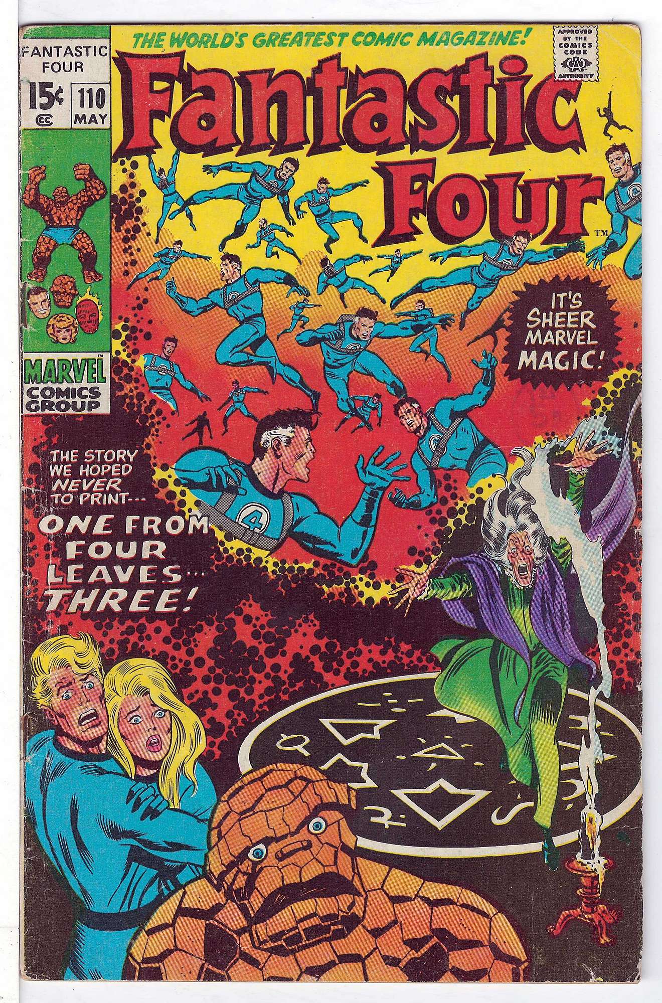 ACTUAL SCAN OF COMIC!<br> Cover of Fantastic Four (Vol 1) #110. One of 250,000 Vintage American Comics on sale from Krypton!