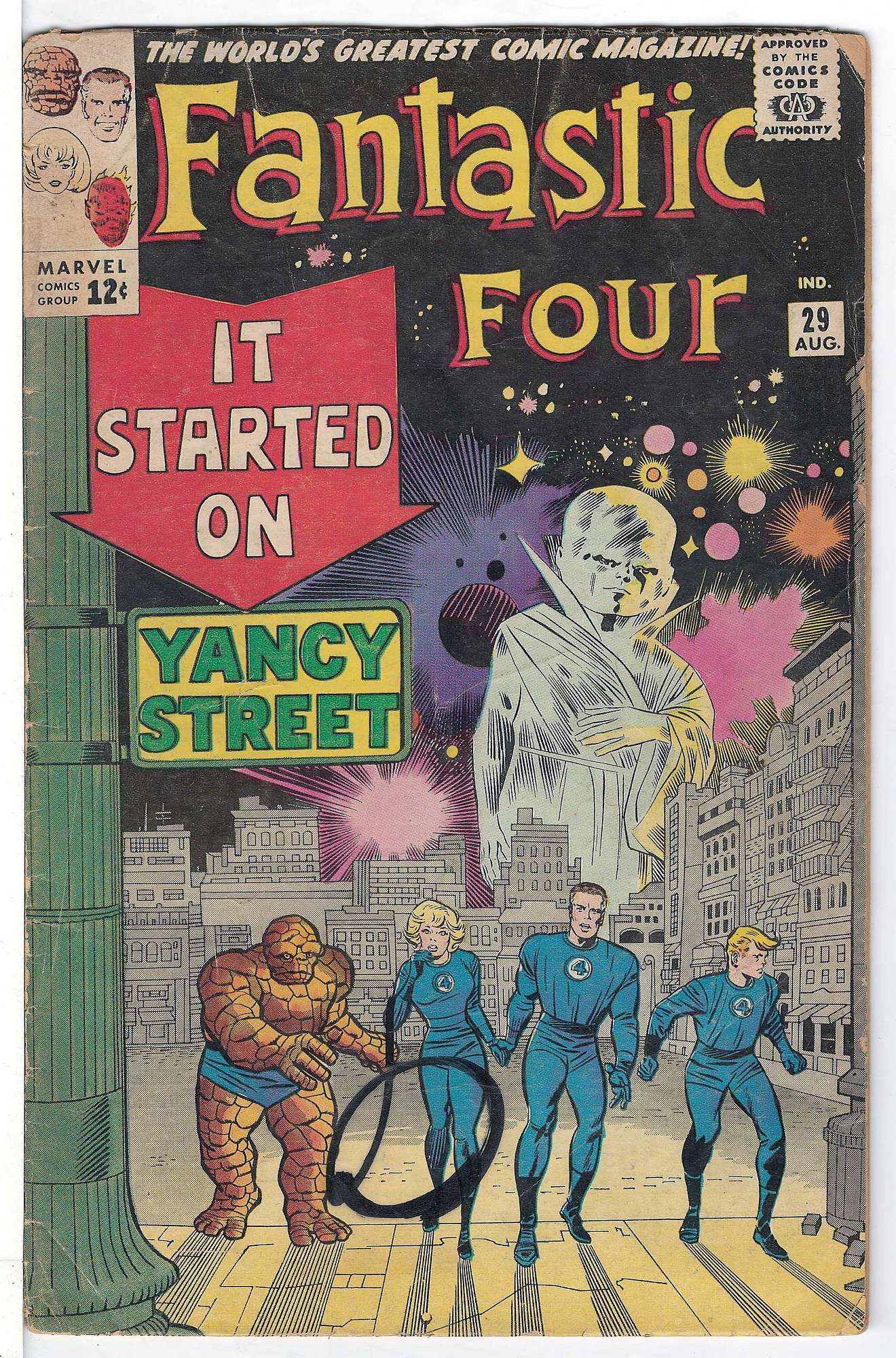 ACTUAL SCAN OF COMIC!<br> Cover of Fantastic Four (Vol 1) #29. One of 250,000 Vintage American Comics on sale from Krypton!
