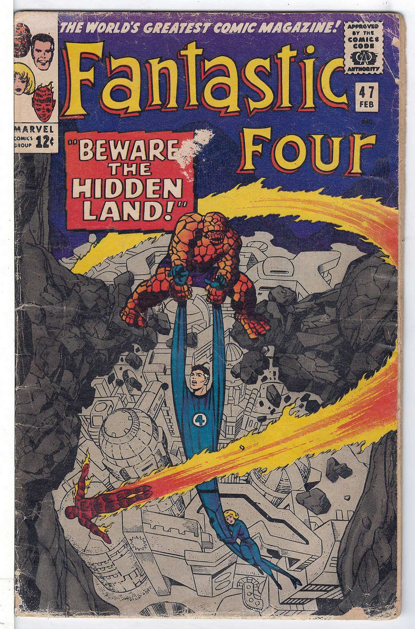 ACTUAL SCAN OF COMIC!<br> Cover of Fantastic Four (Vol 1) #47. One of 250,000 Vintage American Comics on sale from Krypton!