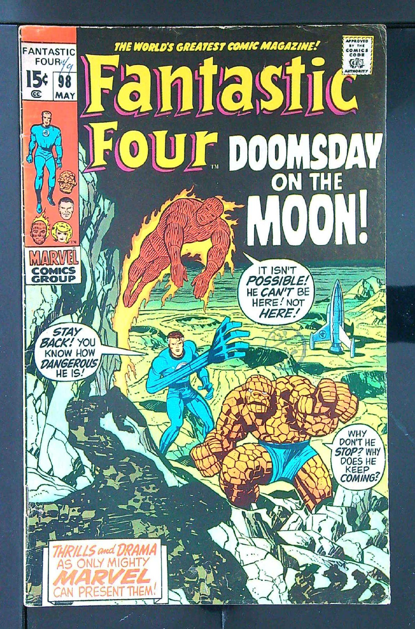 Cover of Fantastic Four (Vol 1) #98. One of 250,000 Vintage American Comics on sale from Krypton!