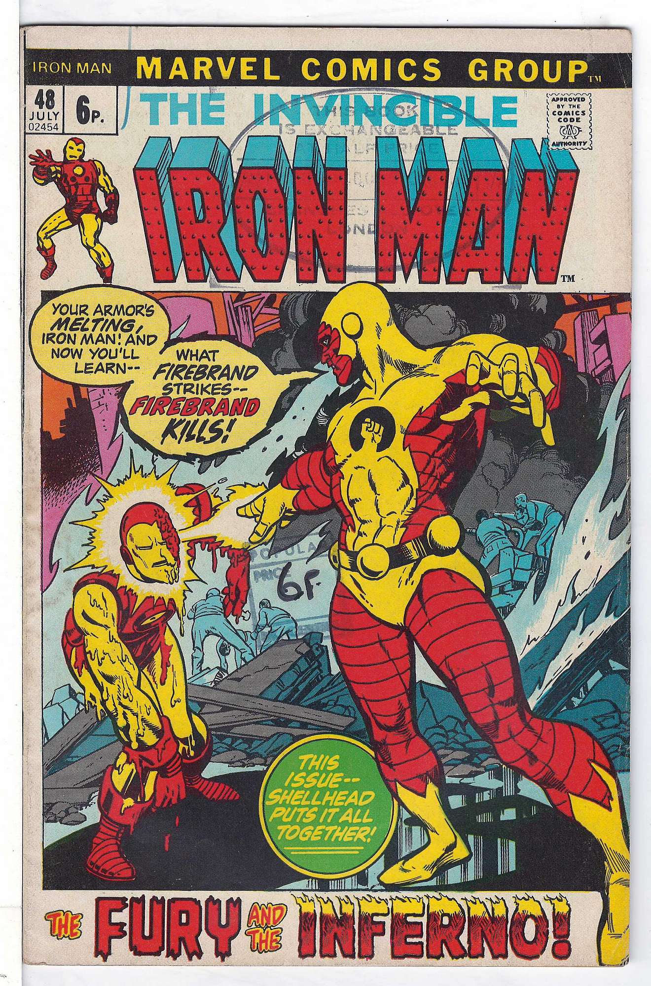 Cover of Iron Man (Vol 1) #48. One of 250,000 Vintage American Comics on sale from Krypton!