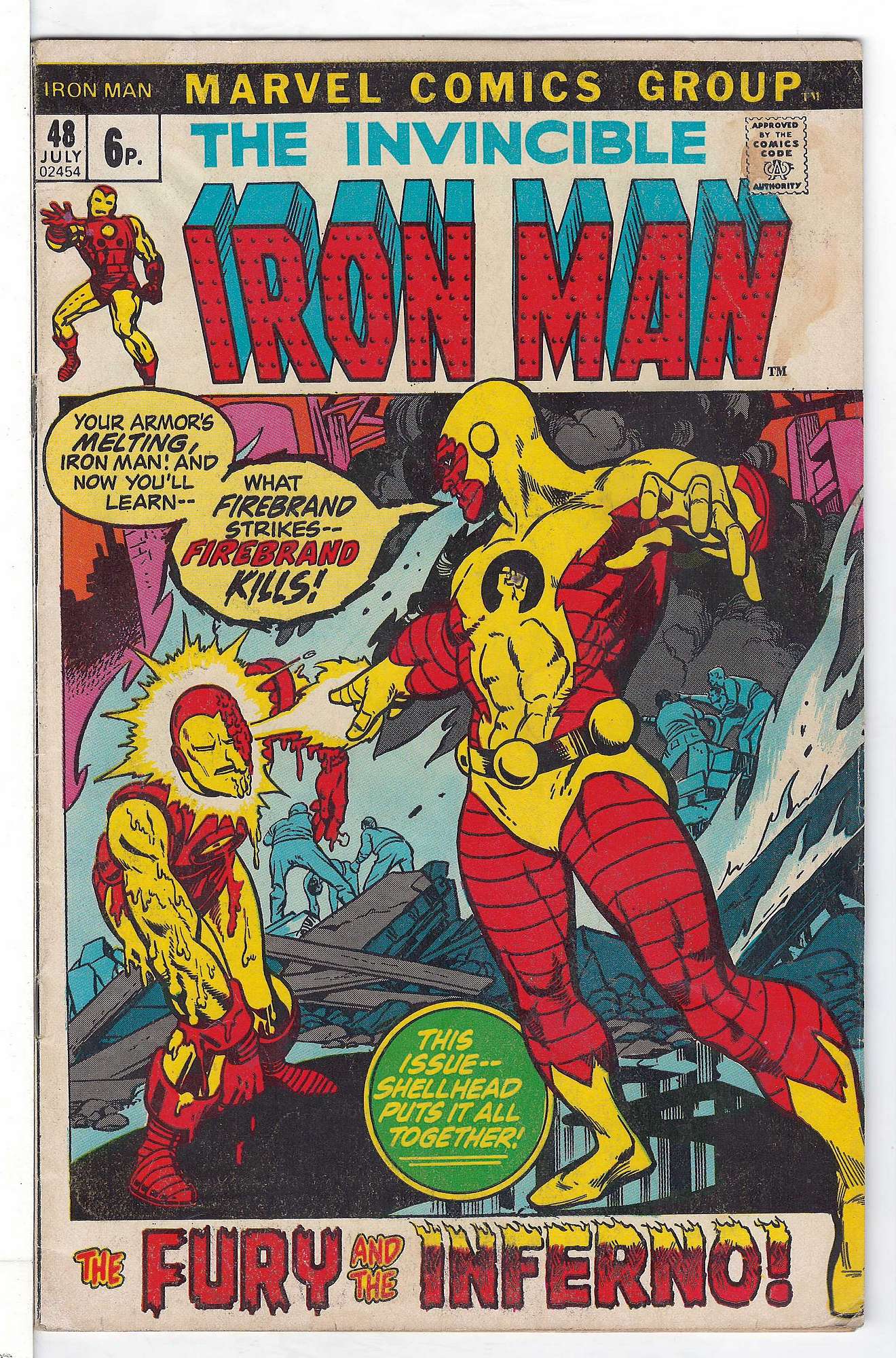 Cover of Iron Man (Vol 1) #48. One of 250,000 Vintage American Comics on sale from Krypton!