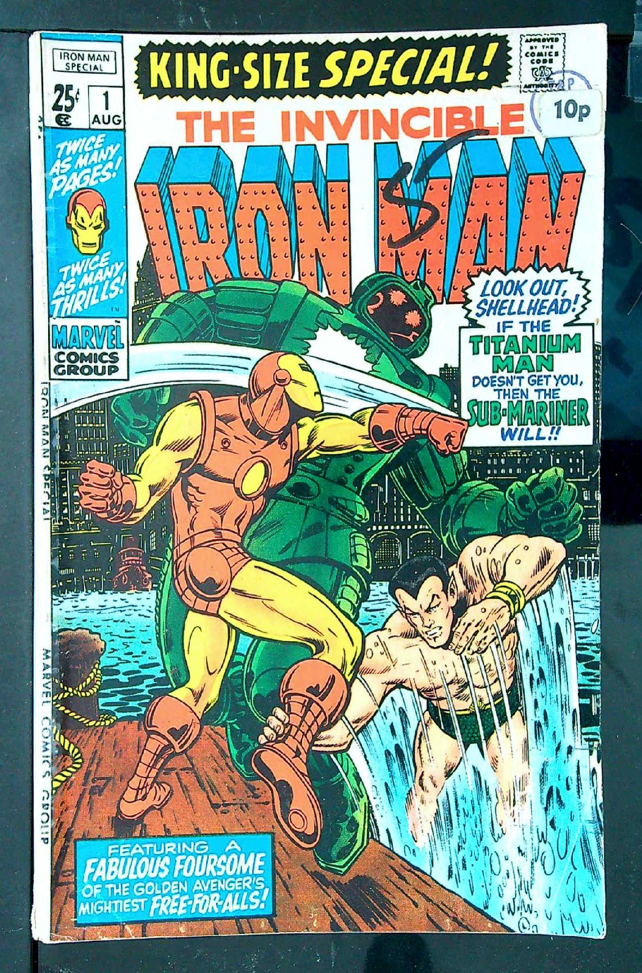 Cover of Iron Man Annual #1. One of 250,000 Vintage American Comics on sale from Krypton!