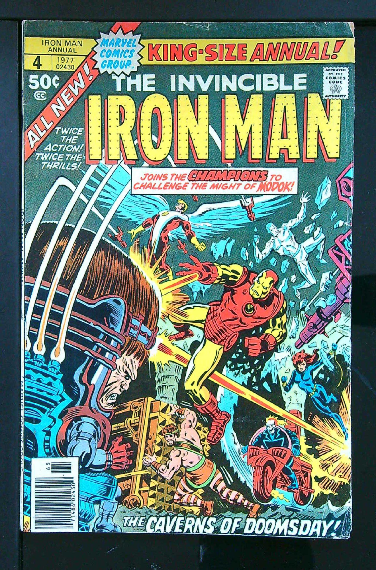 Cover of Iron Man Annual #4. One of 250,000 Vintage American Comics on sale from Krypton!