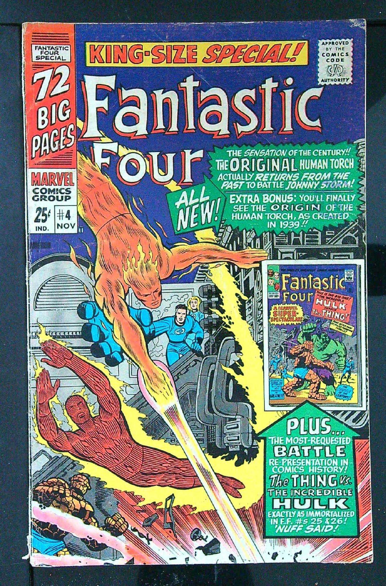 Cover of Fantastic Four Annual #4. One of 250,000 Vintage American Comics on sale from Krypton!