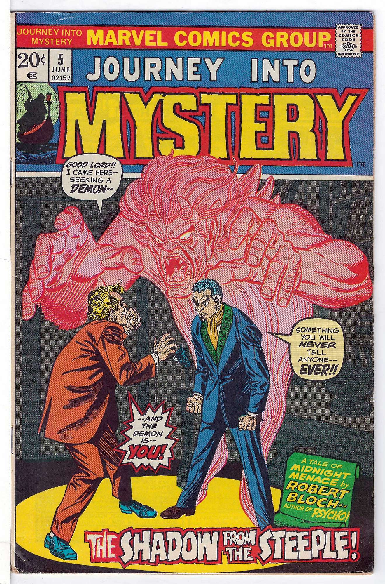 ACTUAL SCAN OF COMIC!<br> Cover of Journey Into Mystery (Vol 2) #5. One of 250,000 Vintage American Comics on sale from Krypton!