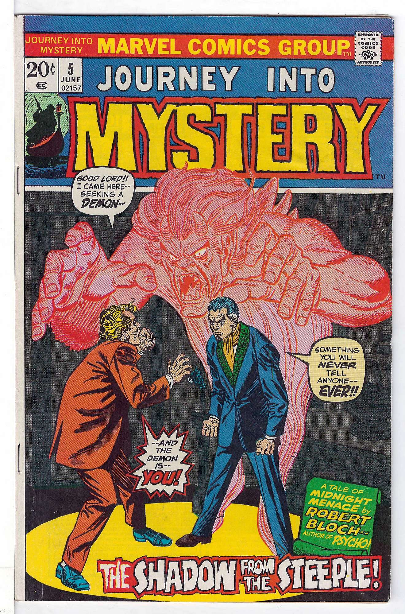 ACTUAL SCAN OF COMIC!<br> Cover of Journey Into Mystery (Vol 2) #5. One of 250,000 Vintage American Comics on sale from Krypton!
