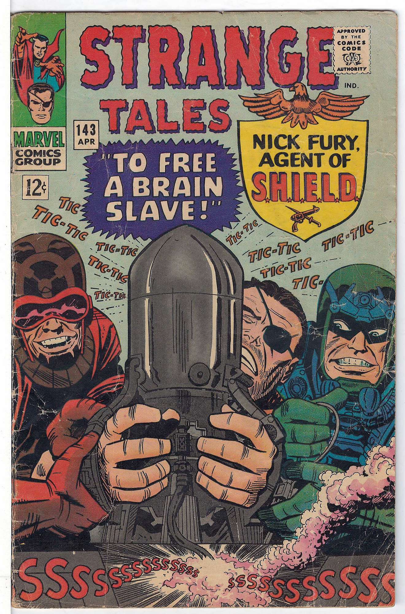 ACTUAL SCAN OF COMIC!<br> Cover of Strange Tales (Vol 1) #143. One of 250,000 Vintage American Comics on sale from Krypton!