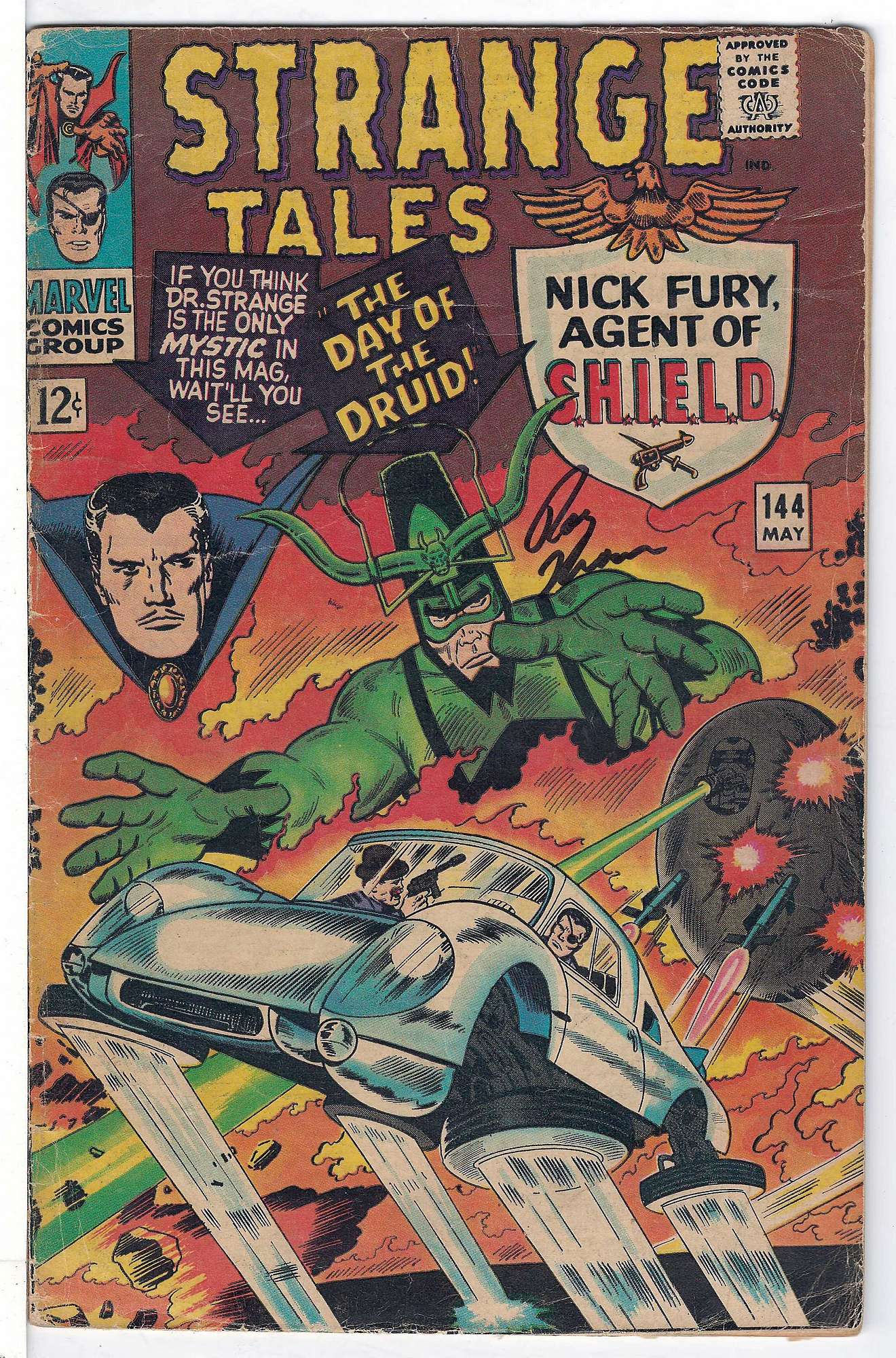 ACTUAL SCAN OF COMIC!<br> Cover of Strange Tales (Vol 1) #144. One of 250,000 Vintage American Comics on sale from Krypton!