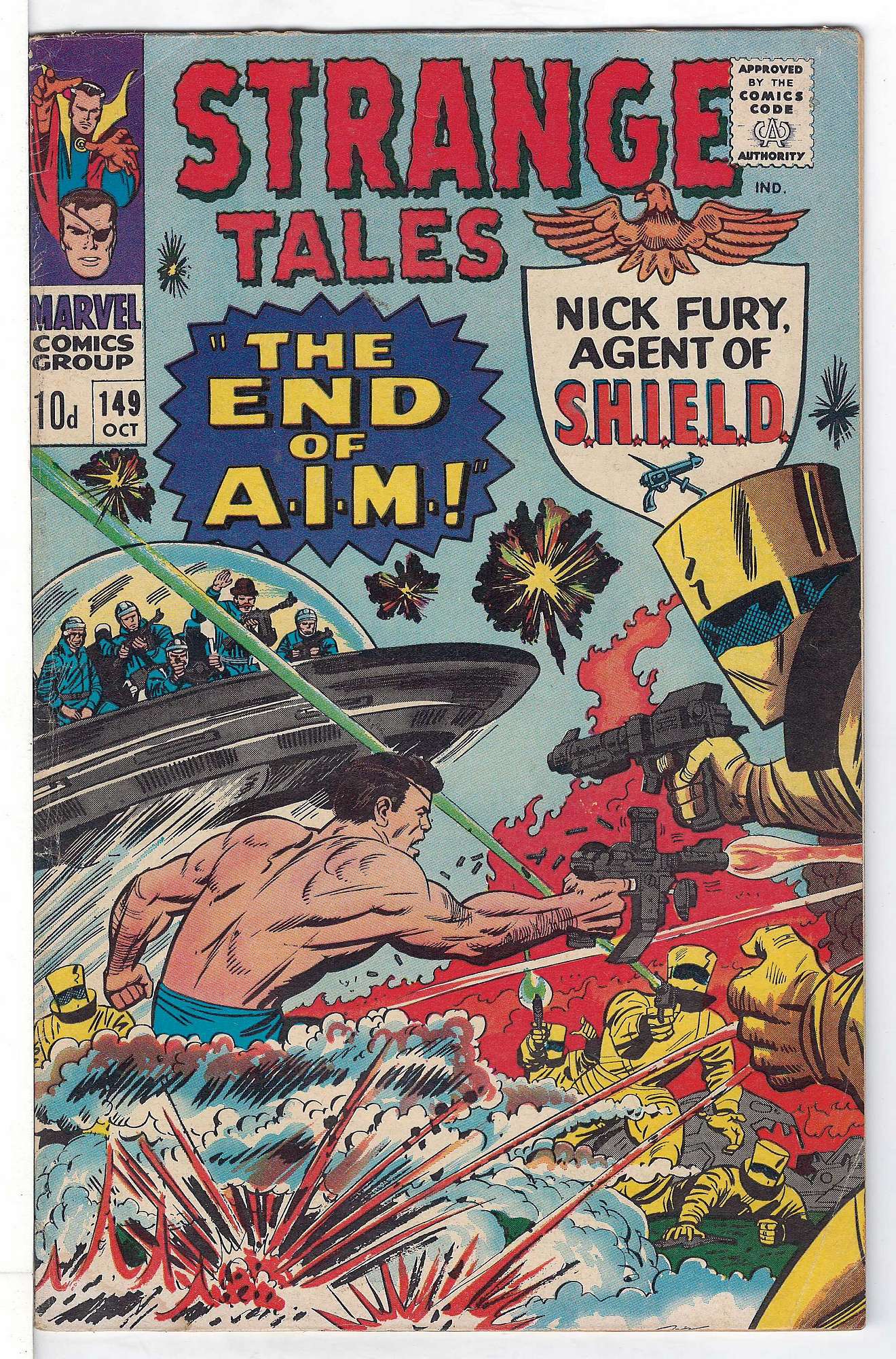 Cover of Strange Tales (Vol 1) #149. One of 250,000 Vintage American Comics on sale from Krypton!