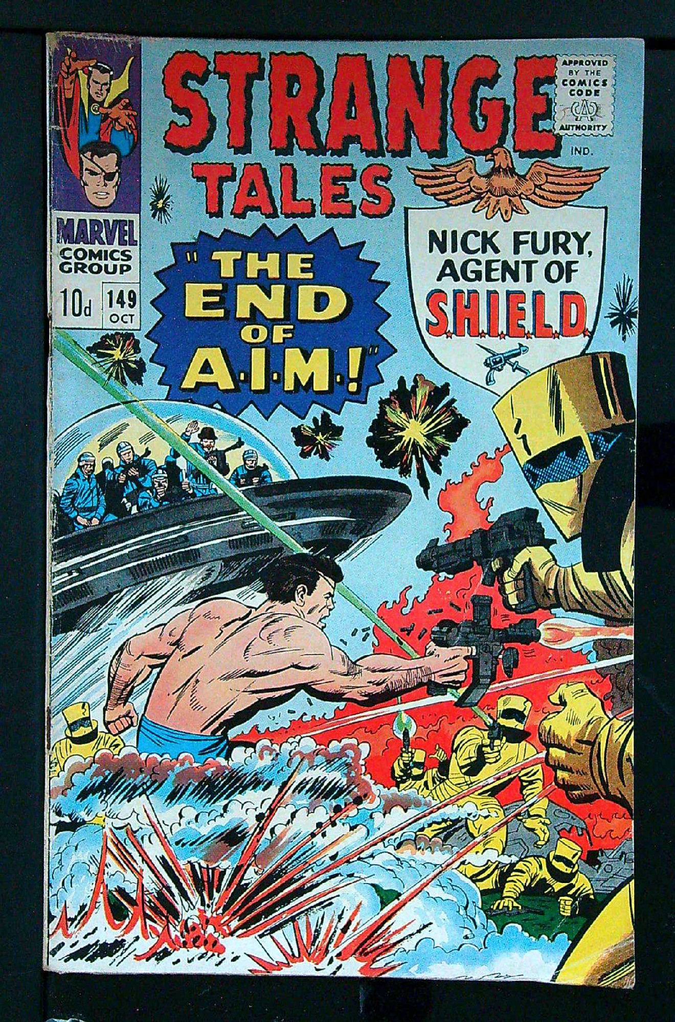 Cover of Strange Tales (Vol 1) #149. One of 250,000 Vintage American Comics on sale from Krypton!