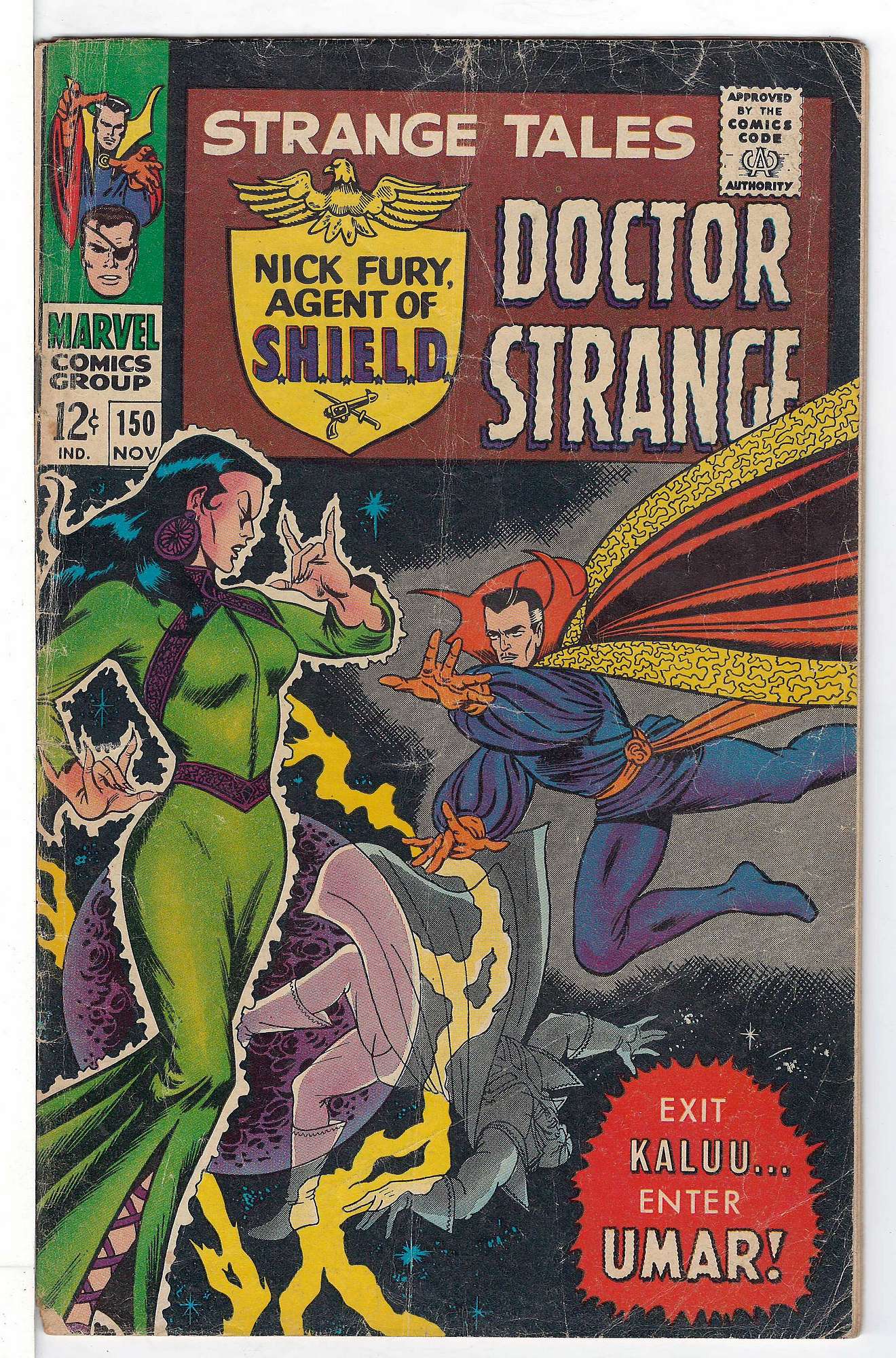 ACTUAL SCAN OF COMIC!<br> Cover of Strange Tales (Vol 1) #150. One of 250,000 Vintage American Comics on sale from Krypton!