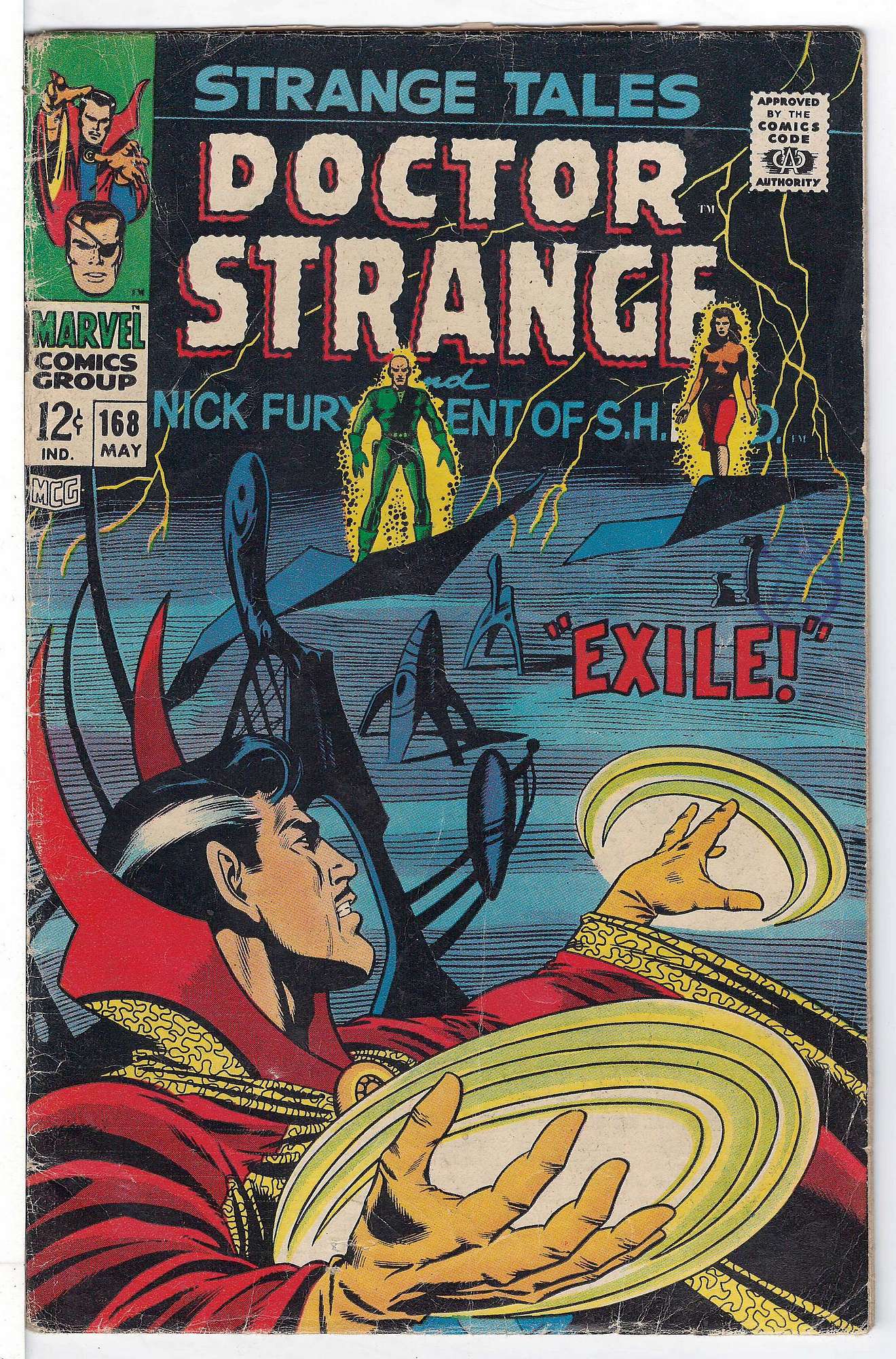 ACTUAL SCAN OF COMIC!<br> Cover of Strange Tales (Vol 1) #168. One of 250,000 Vintage American Comics on sale from Krypton!