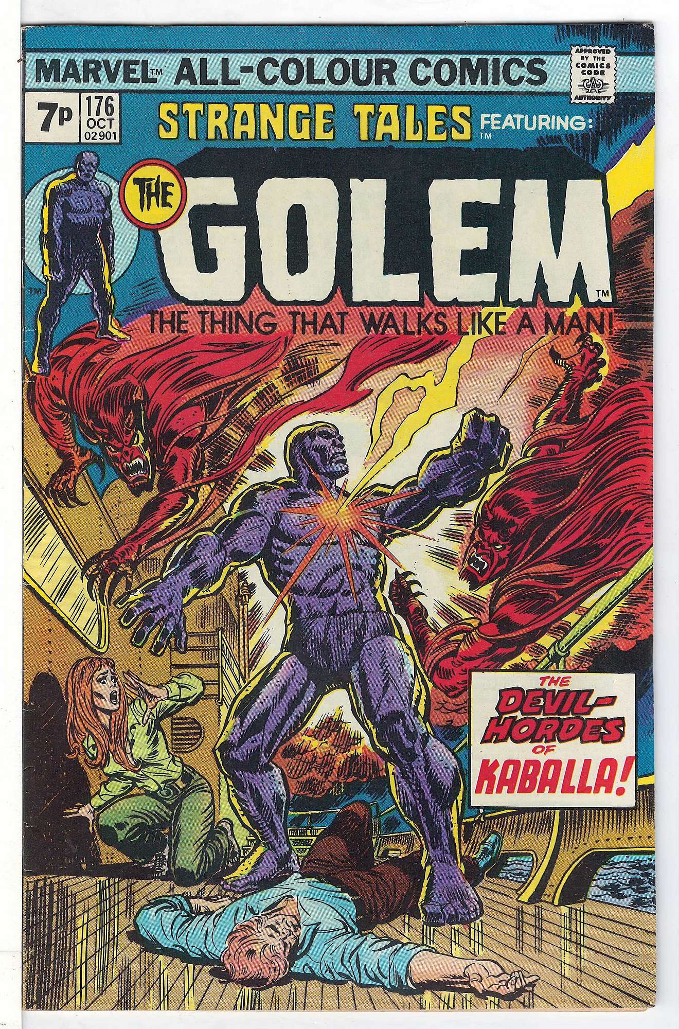 ACTUAL SCAN OF COMIC!<br> Cover of Strange Tales (Vol 1) #176. One of 250,000 Vintage American Comics on sale from Krypton!