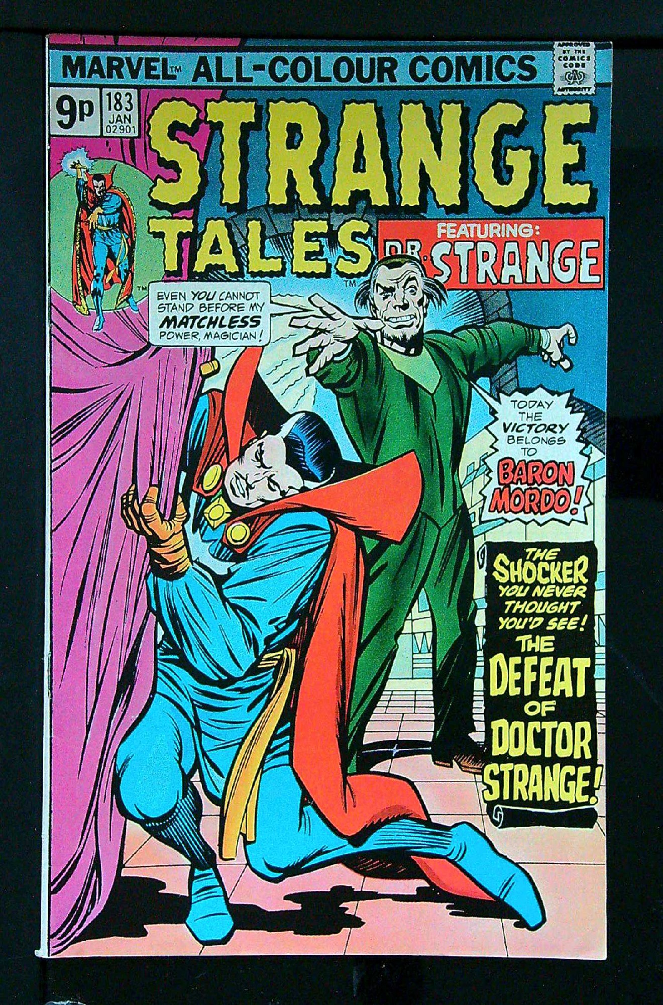 Cover of Strange Tales (Vol 1) #183. One of 250,000 Vintage American Comics on sale from Krypton!
