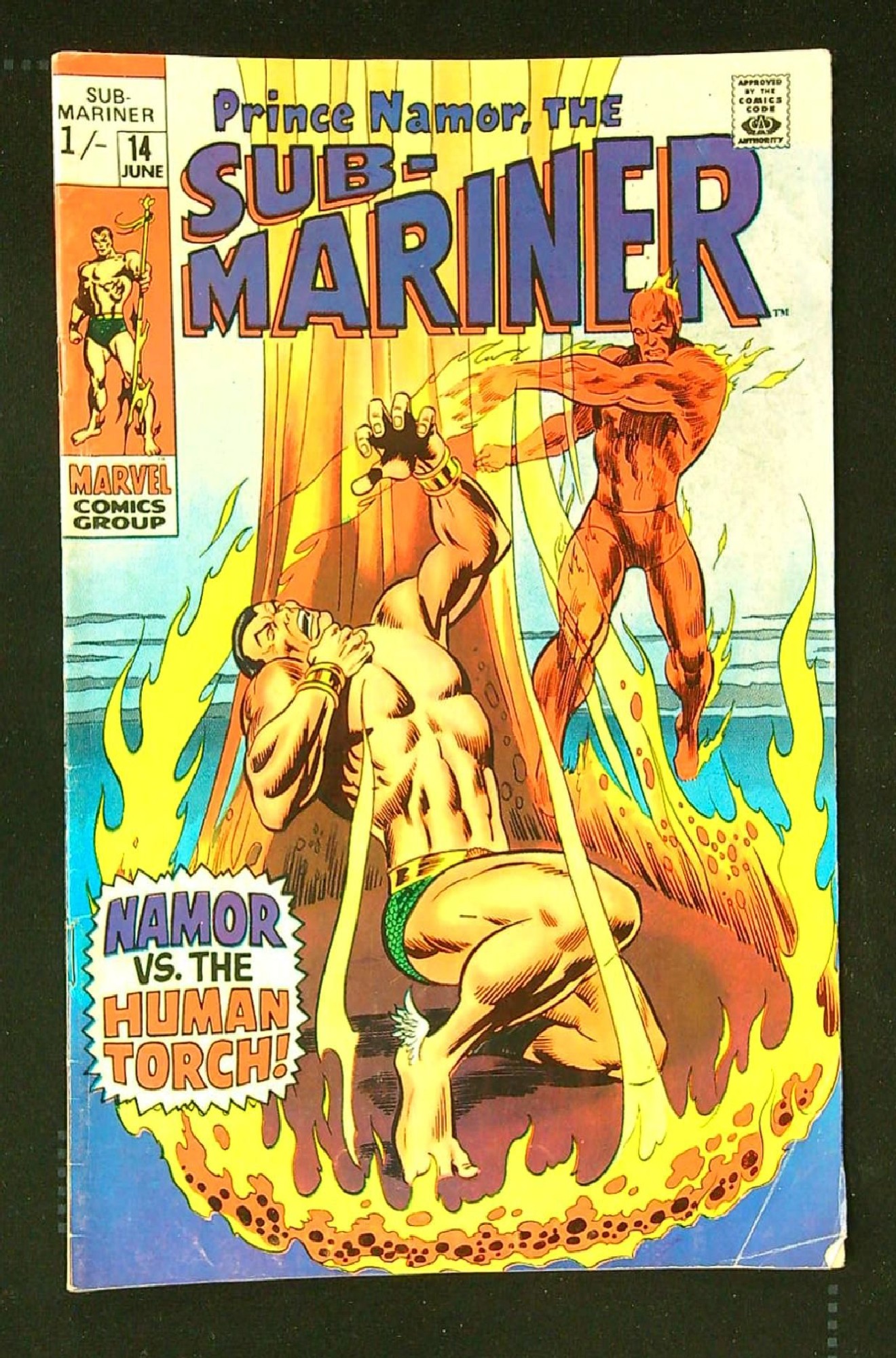Cover of Sub-Mariner (Vol 1) #14. One of 250,000 Vintage American Comics on sale from Krypton!
