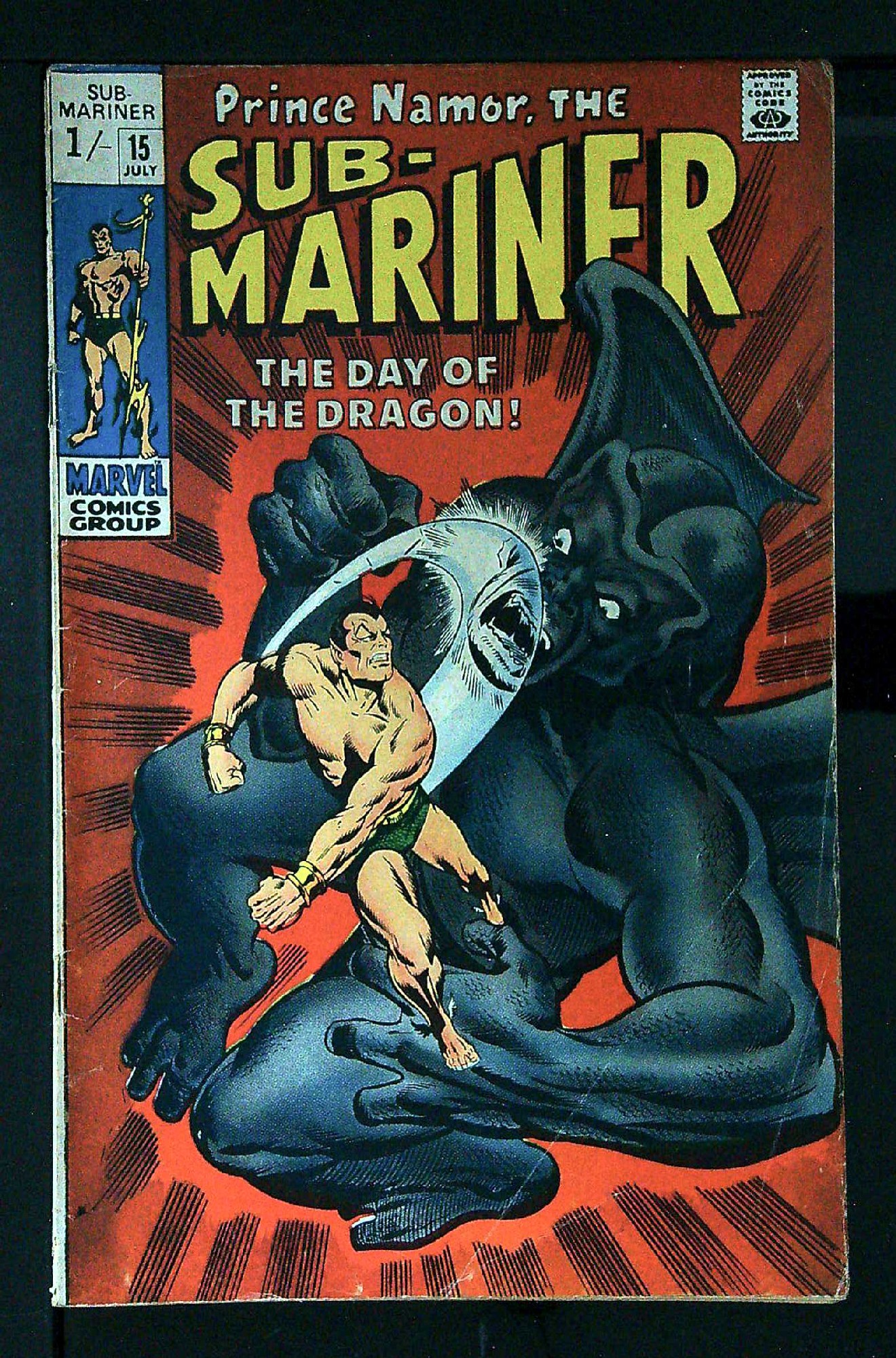 Cover of Sub-Mariner (Vol 1) #15. One of 250,000 Vintage American Comics on sale from Krypton!