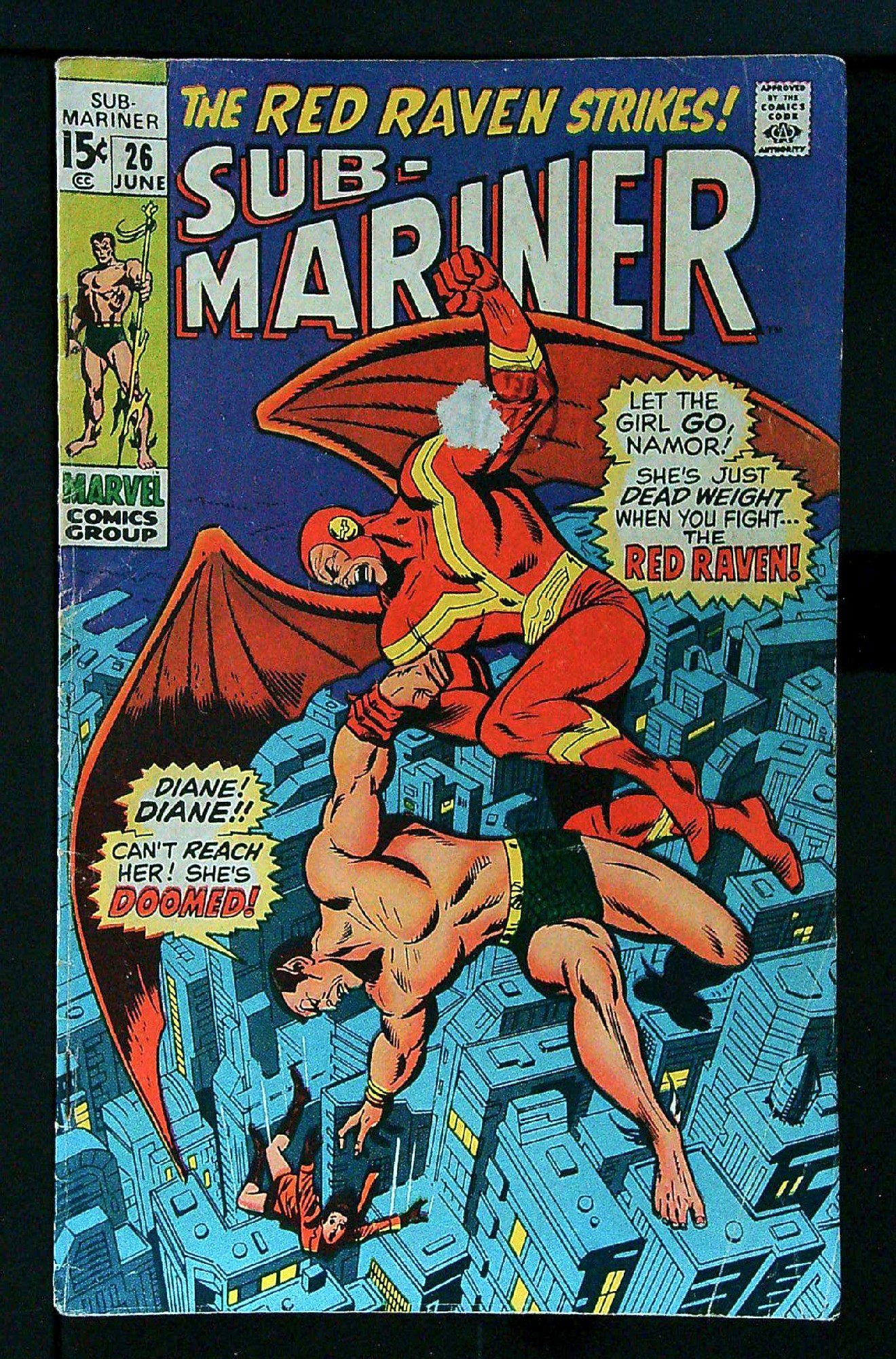 Cover of Sub-Mariner (Vol 1) #26. One of 250,000 Vintage American Comics on sale from Krypton!