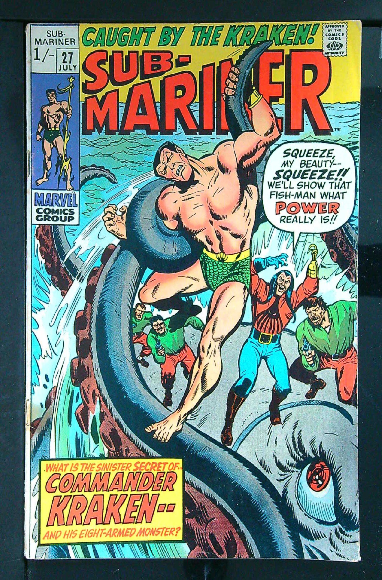 Cover of Sub-Mariner (Vol 1) #27. One of 250,000 Vintage American Comics on sale from Krypton!