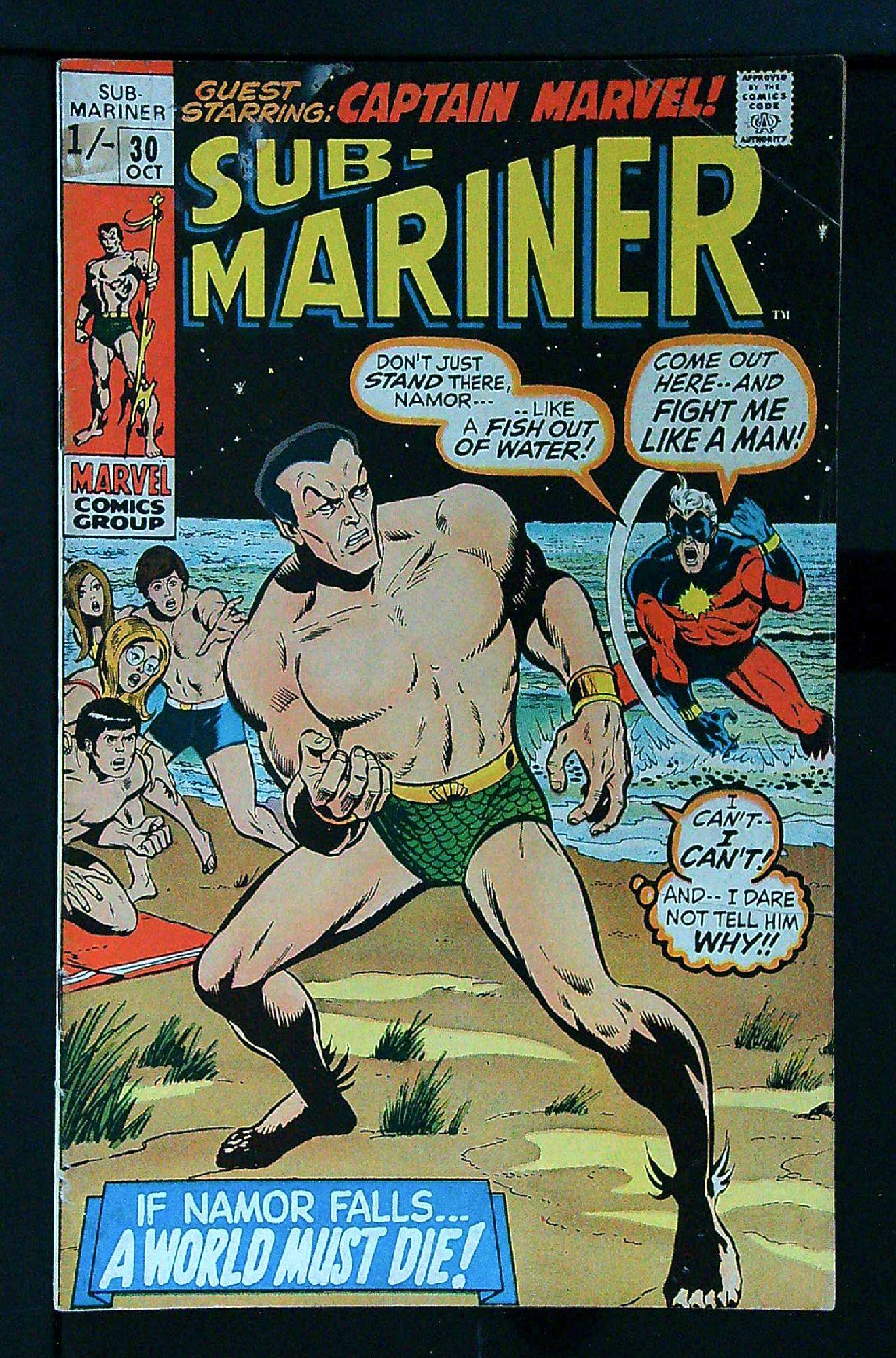 Cover of Sub-Mariner (Vol 1) #30. One of 250,000 Vintage American Comics on sale from Krypton!