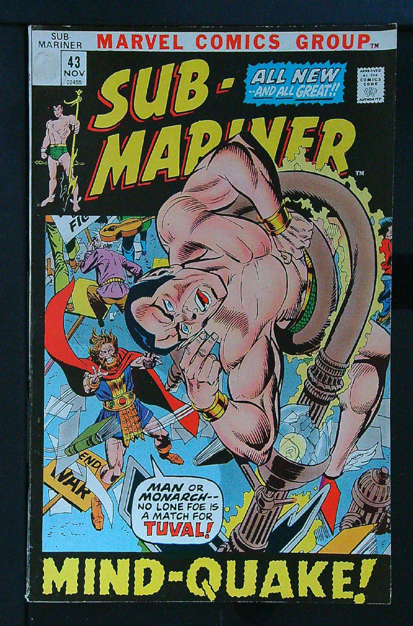 Cover of Sub-Mariner (Vol 1) #43. One of 250,000 Vintage American Comics on sale from Krypton!