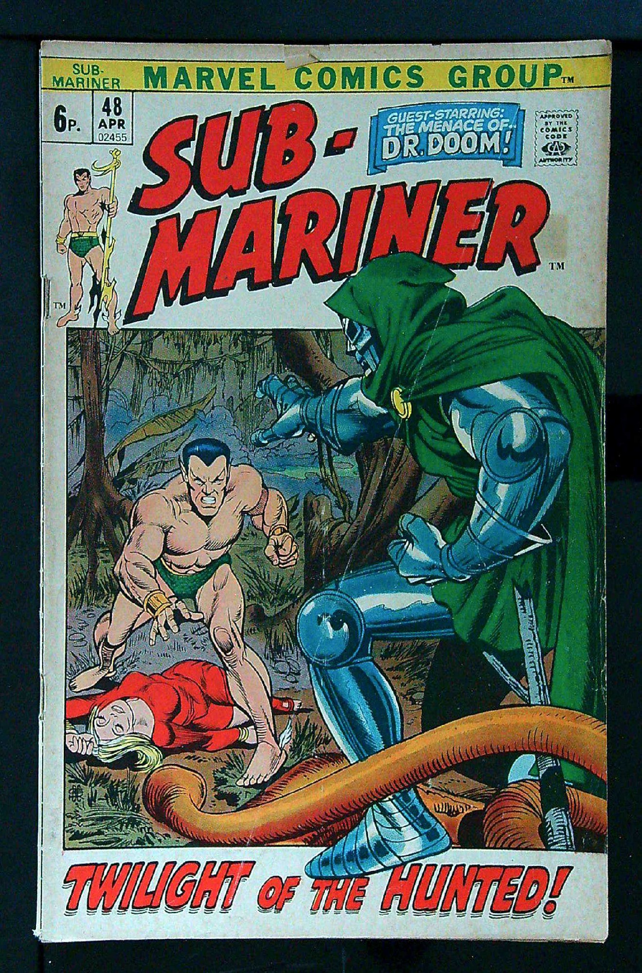 Cover of Sub-Mariner (Vol 1) #48. One of 250,000 Vintage American Comics on sale from Krypton!