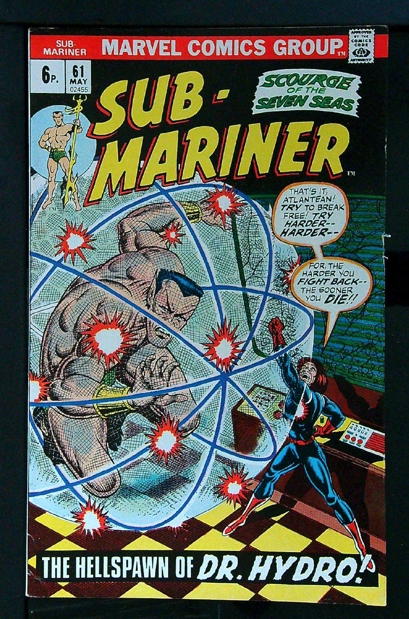 Cover of Sub-Mariner (Vol 1) #61. One of 250,000 Vintage American Comics on sale from Krypton!