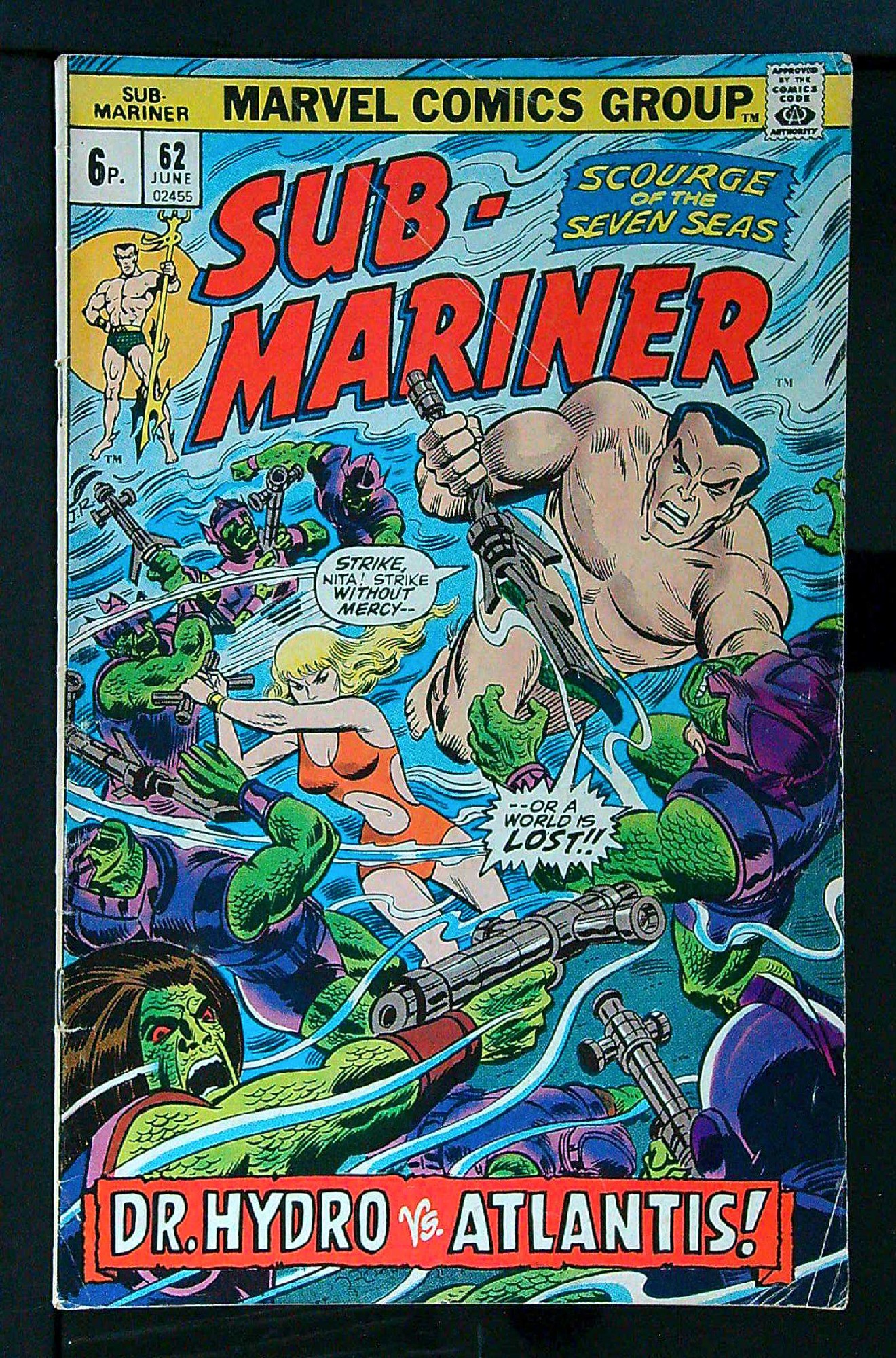 Cover of Sub-Mariner (Vol 1) #62. One of 250,000 Vintage American Comics on sale from Krypton!