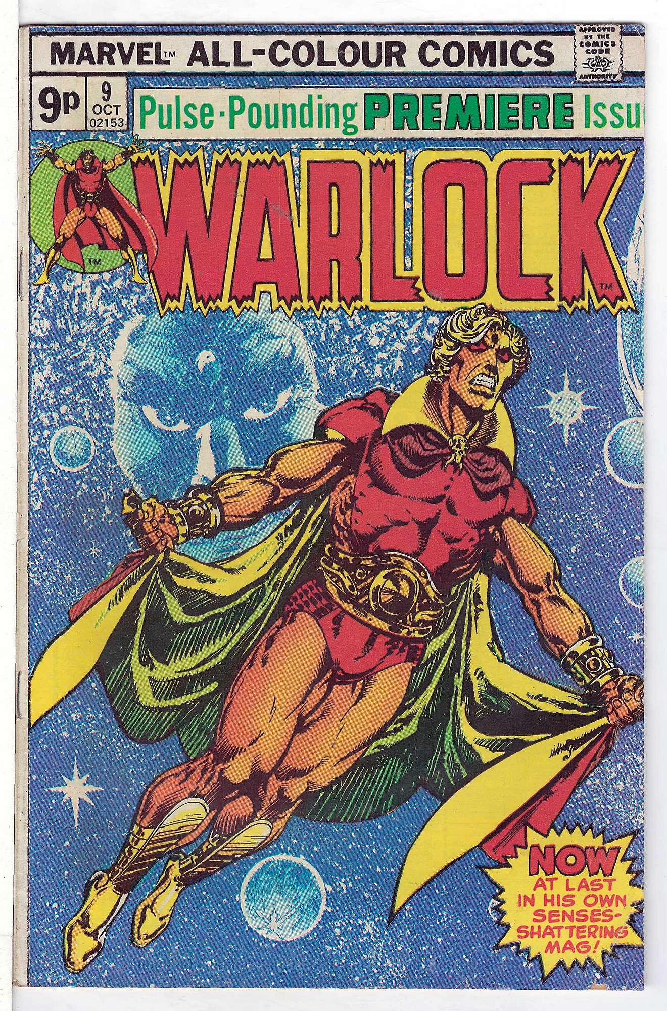 ACTUAL SCAN OF COMIC!<br> Cover of Warlock (Vol 1) The Power of #9. One of 250,000 Vintage American Comics on sale from Krypton!