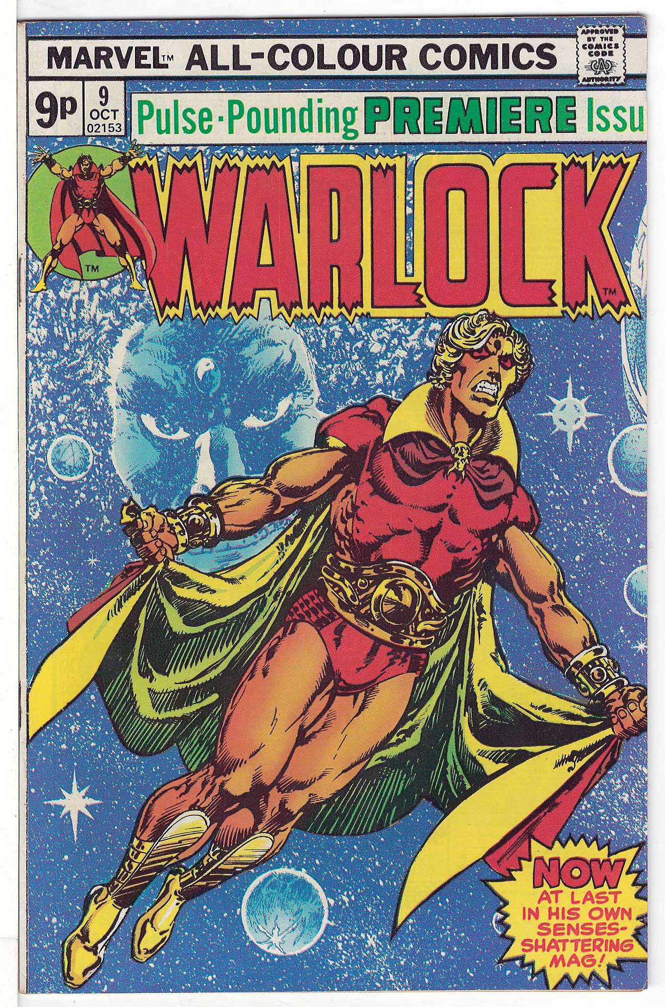 ACTUAL SCAN OF COMIC!<br> Cover of Warlock (Vol 1) The Power of #9. One of 250,000 Vintage American Comics on sale from Krypton!