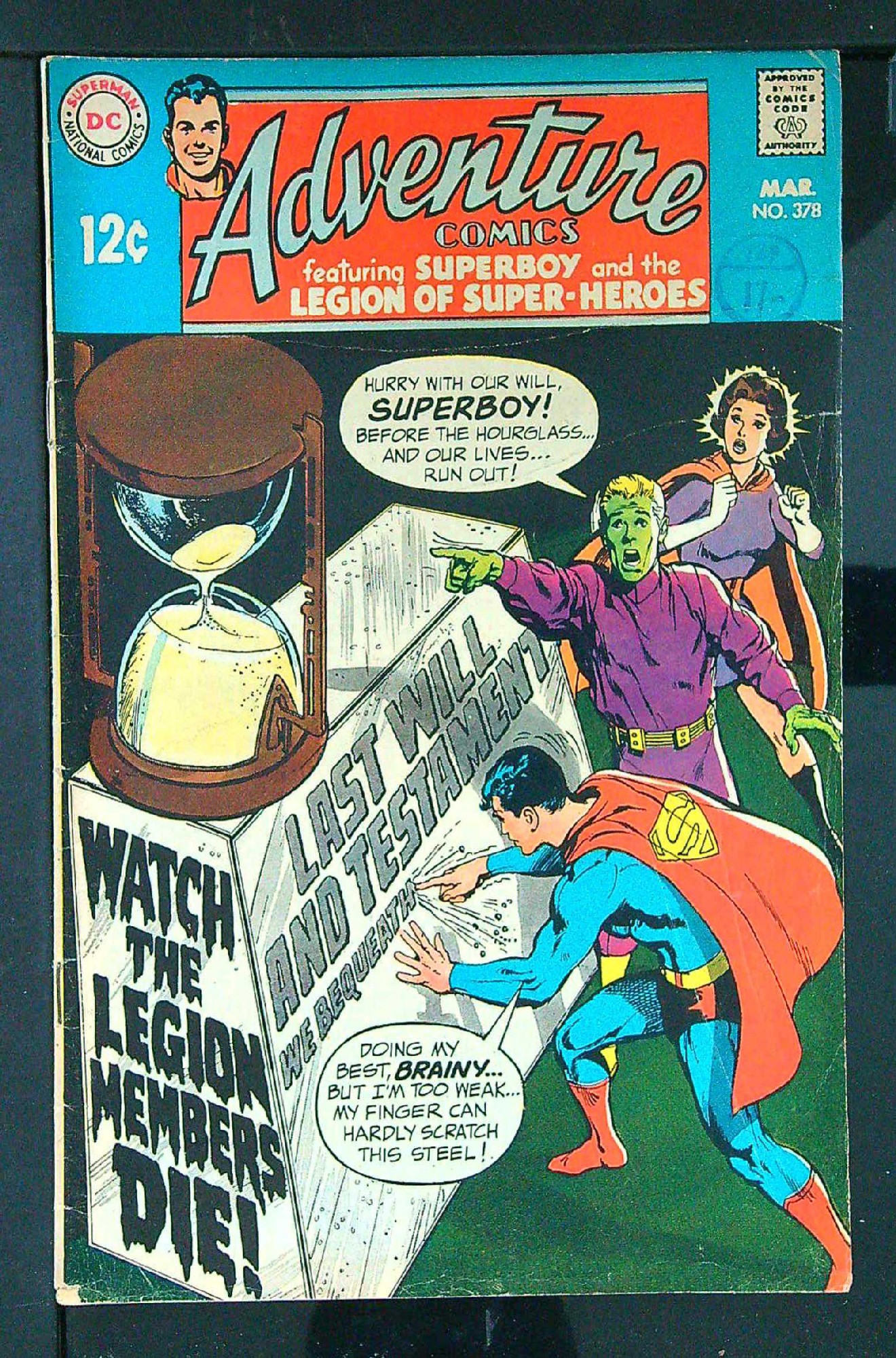Cover of Adventure Comics (Vol 1) #378. One of 250,000 Vintage American Comics on sale from Krypton!