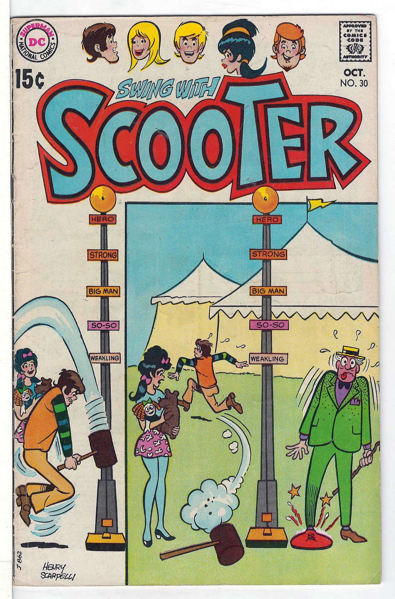 ACTUAL SCAN OF COMIC!<br> Cover of Scooter - Swing With (Vol 1) #30. One of 250,000 Vintage American Comics on sale from Krypton!
