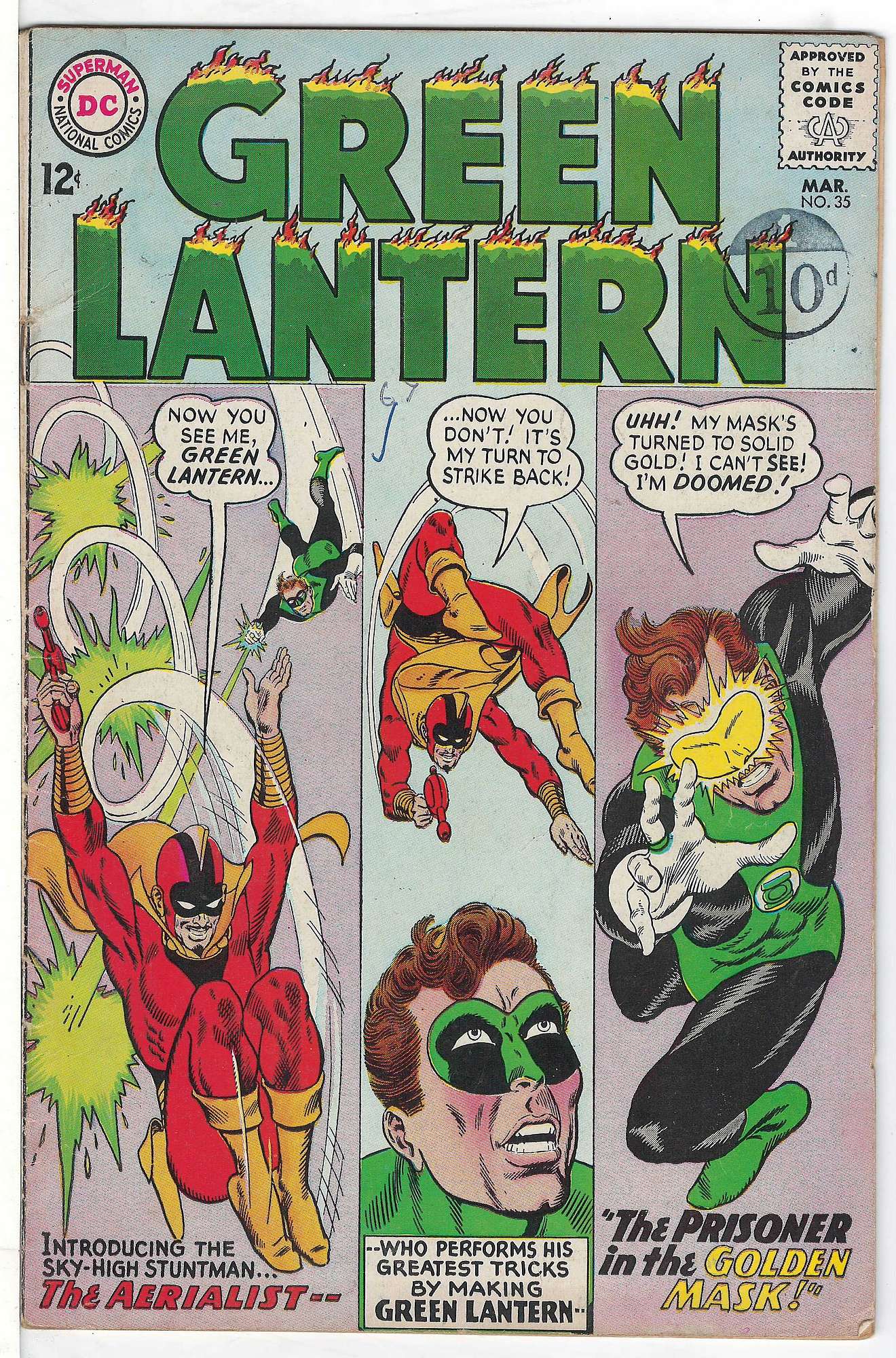 Cover of Green Lantern (Vol 2) #35. One of 250,000 Vintage American Comics on sale from Krypton!
