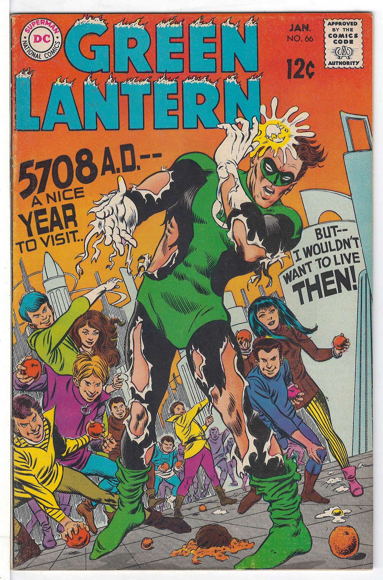 Cover of Green Lantern (Vol 2) #66. One of 250,000 Vintage American Comics on sale from Krypton!