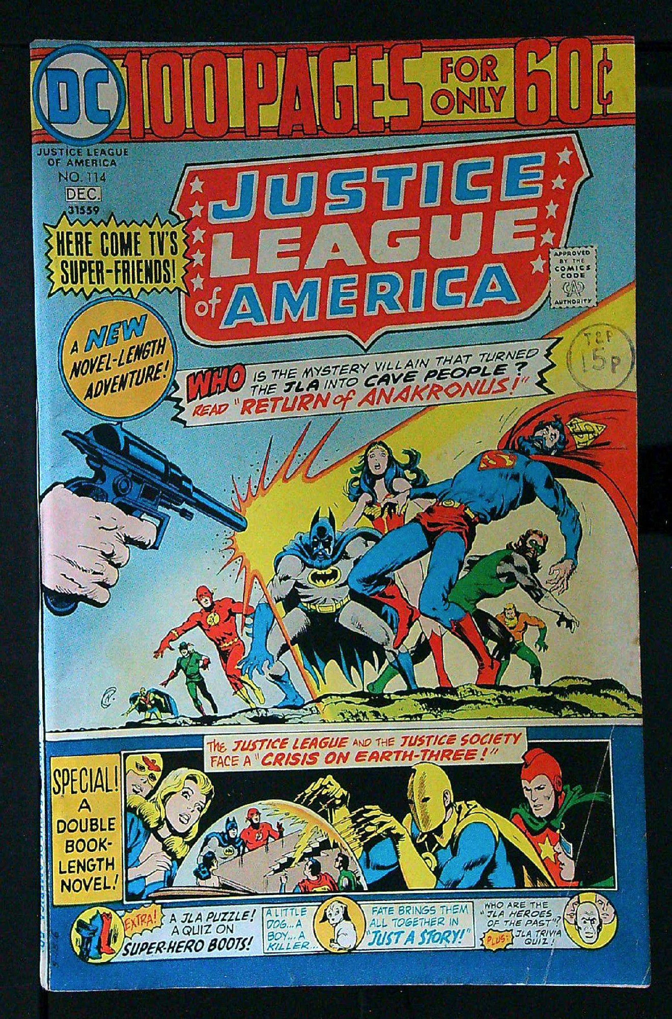 Cover of Justice League of America (Vol 1) #114. One of 250,000 Vintage American Comics on sale from Krypton!