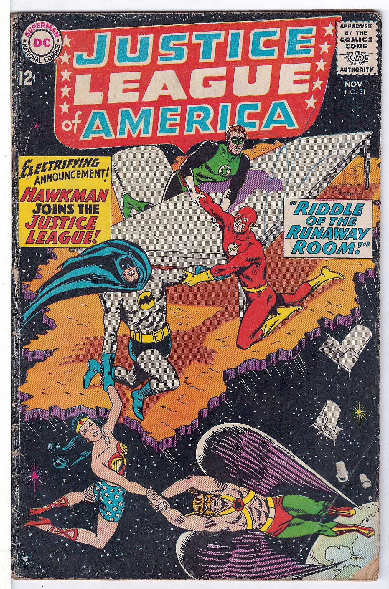 Cover of Justice League of America (Vol 1) #31. One of 250,000 Vintage American Comics on sale from Krypton!