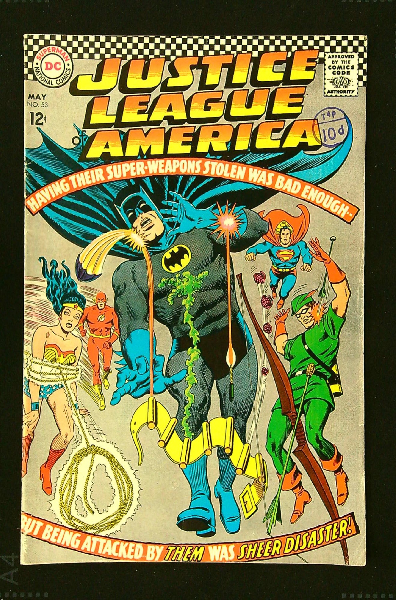 Cover of Justice League of America (Vol 1) #53. One of 250,000 Vintage American Comics on sale from Krypton!