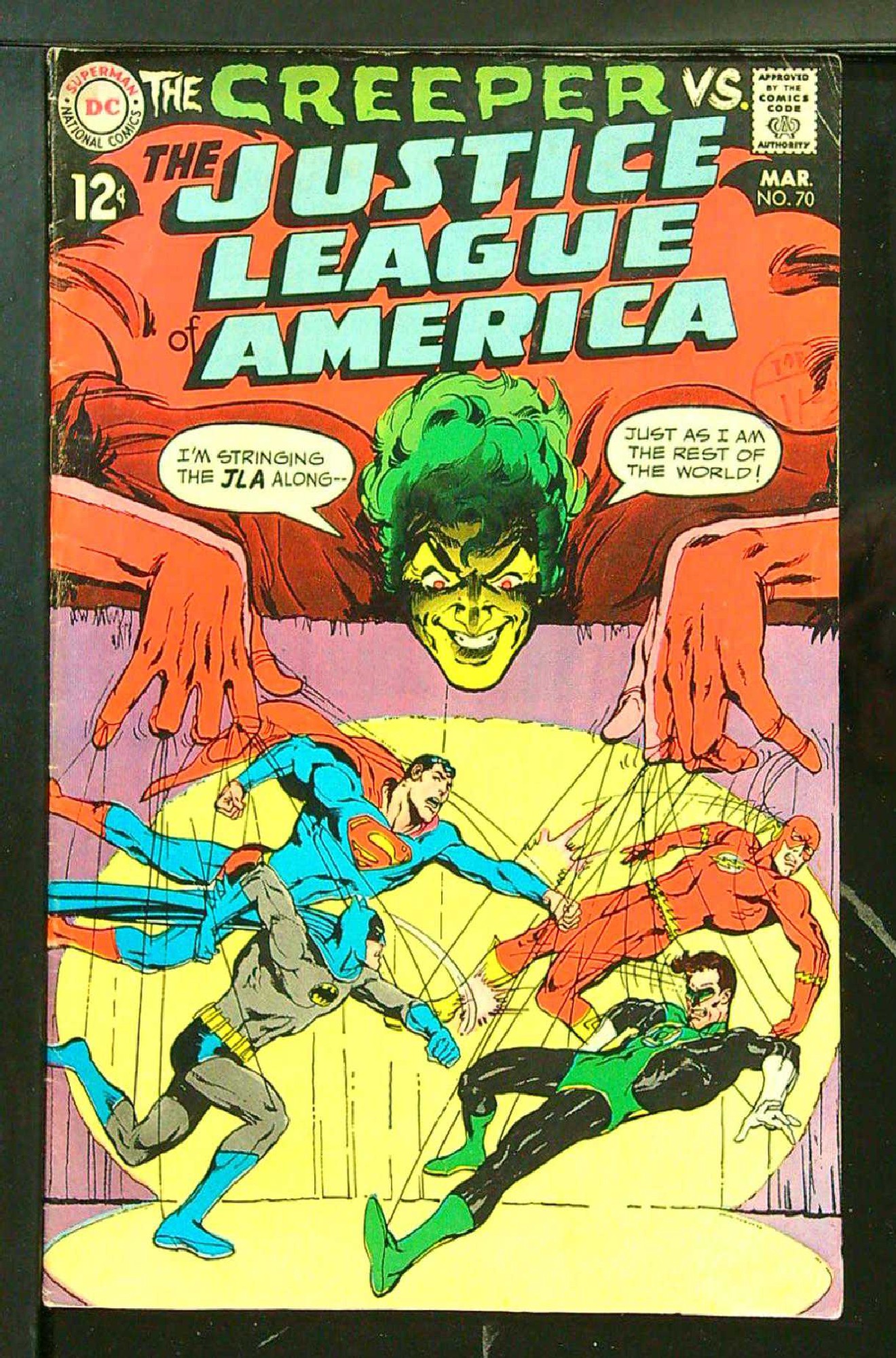 Cover of Justice League of America (Vol 1) #70. One of 250,000 Vintage American Comics on sale from Krypton!