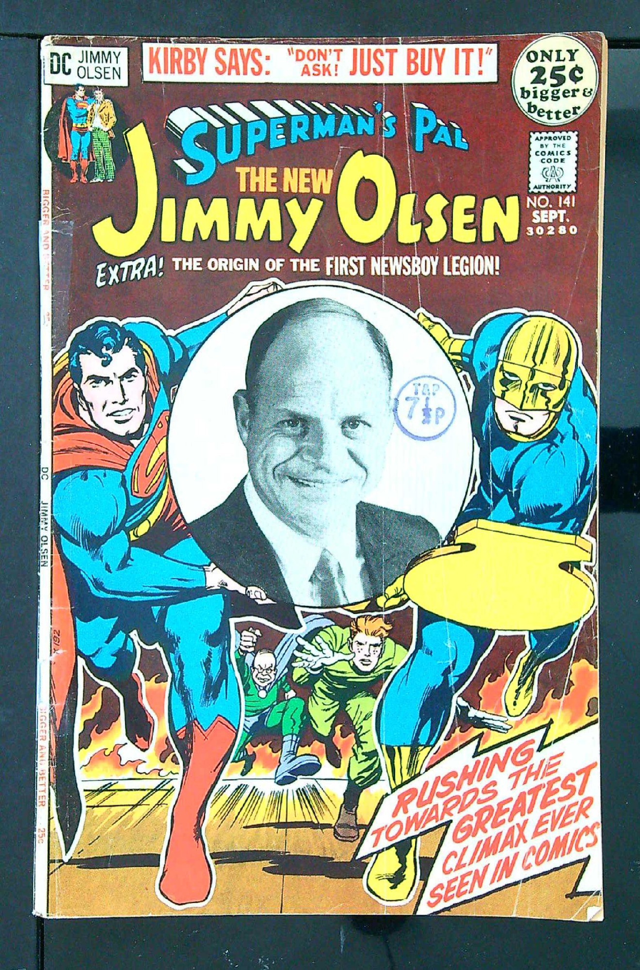 Cover of Jimmy Olsen (Vol 1) Supermans Pal #141. One of 250,000 Vintage American Comics on sale from Krypton!