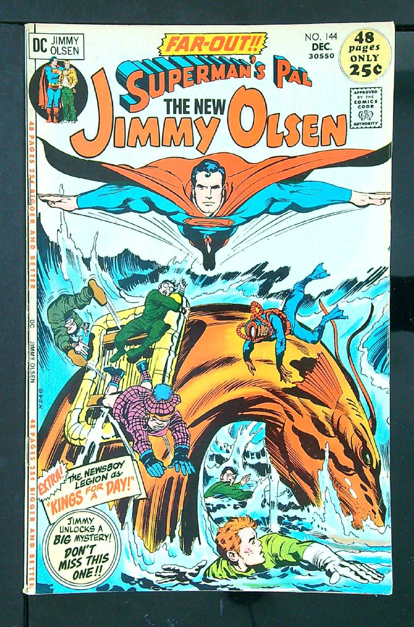 Cover of Jimmy Olsen (Vol 1) Supermans Pal #144. One of 250,000 Vintage American Comics on sale from Krypton!