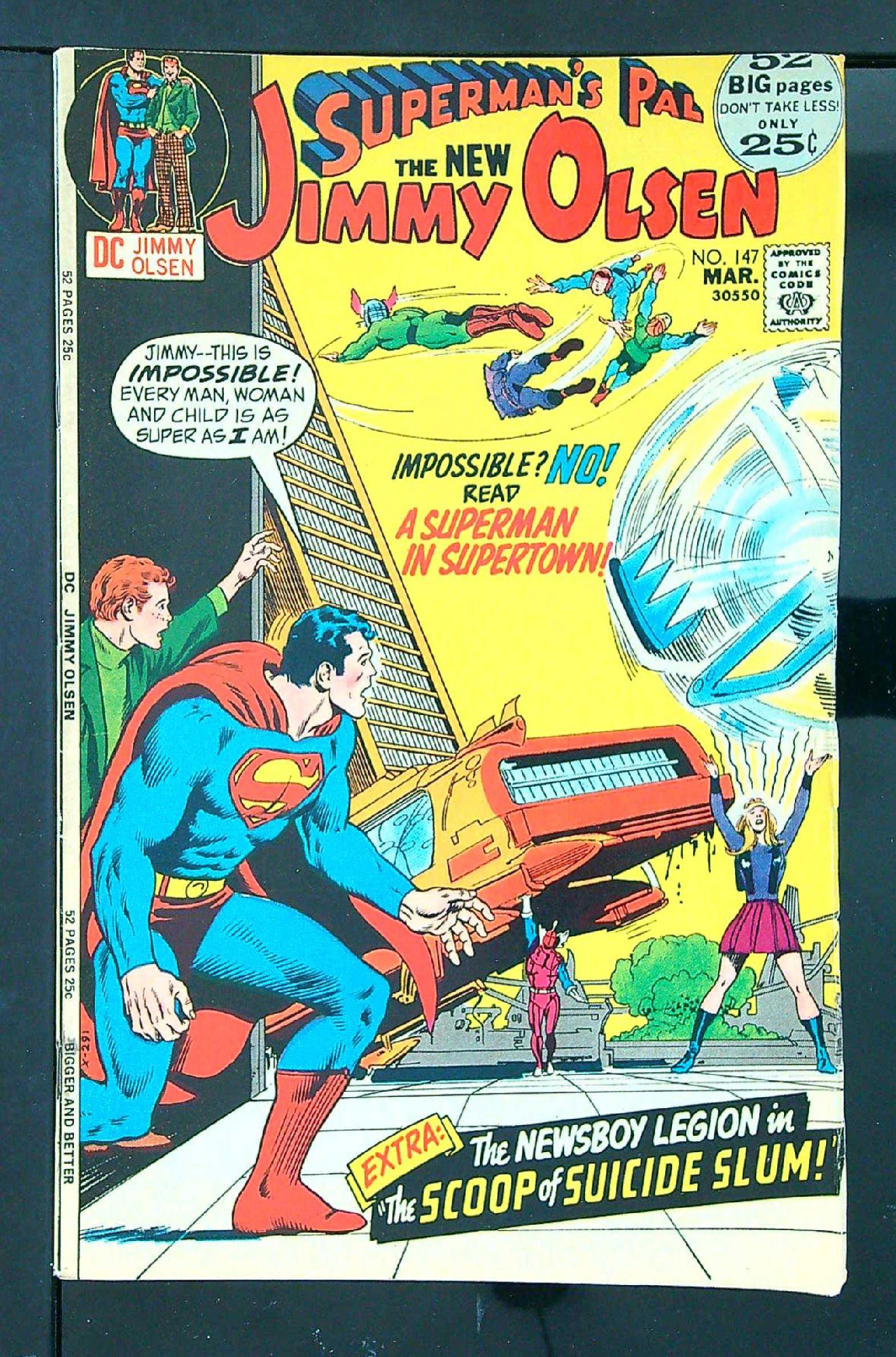 Cover of Jimmy Olsen (Vol 1) Supermans Pal #147. One of 250,000 Vintage American Comics on sale from Krypton!