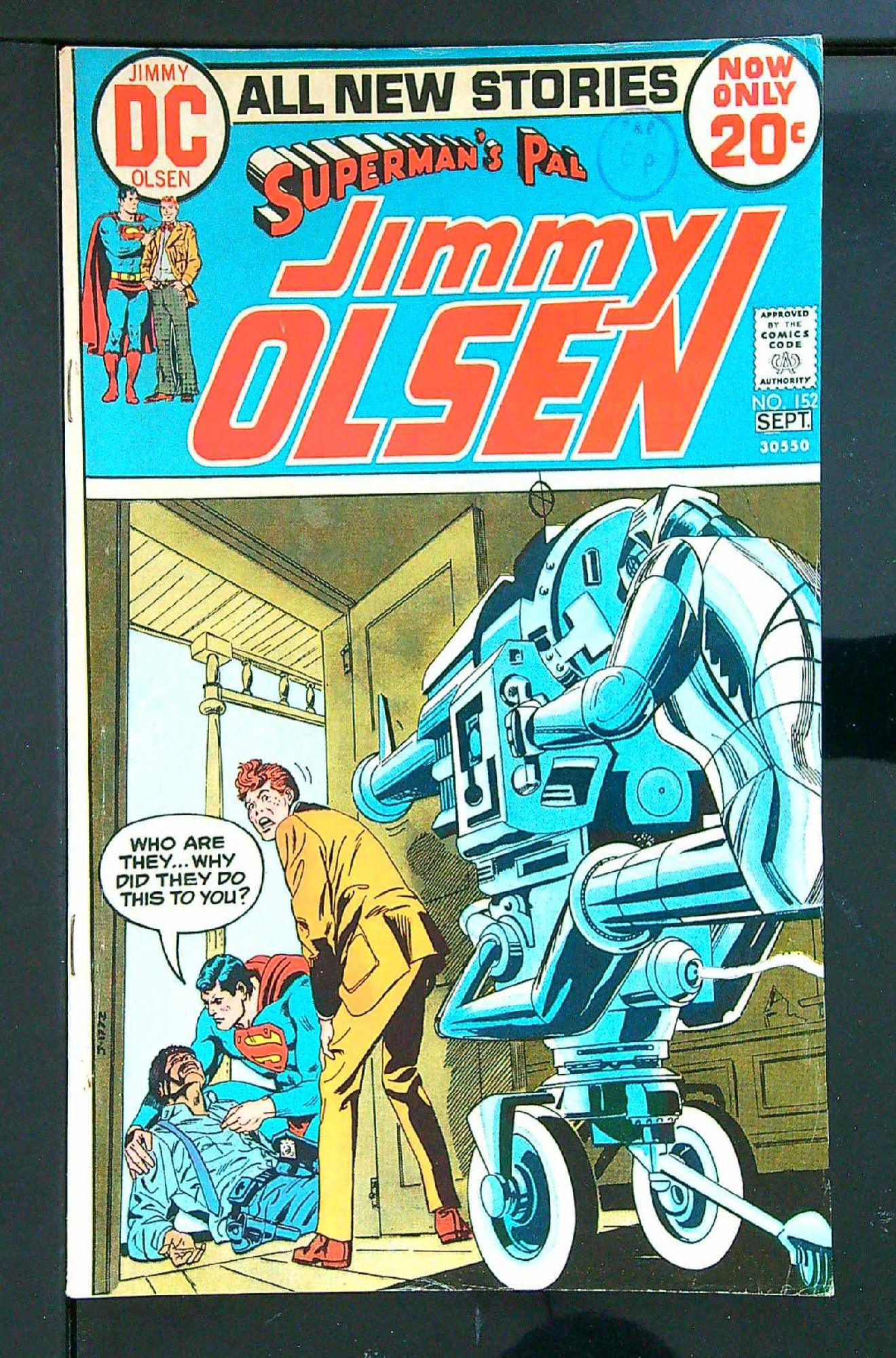 Cover of Jimmy Olsen (Vol 1) Supermans Pal #152. One of 250,000 Vintage American Comics on sale from Krypton!